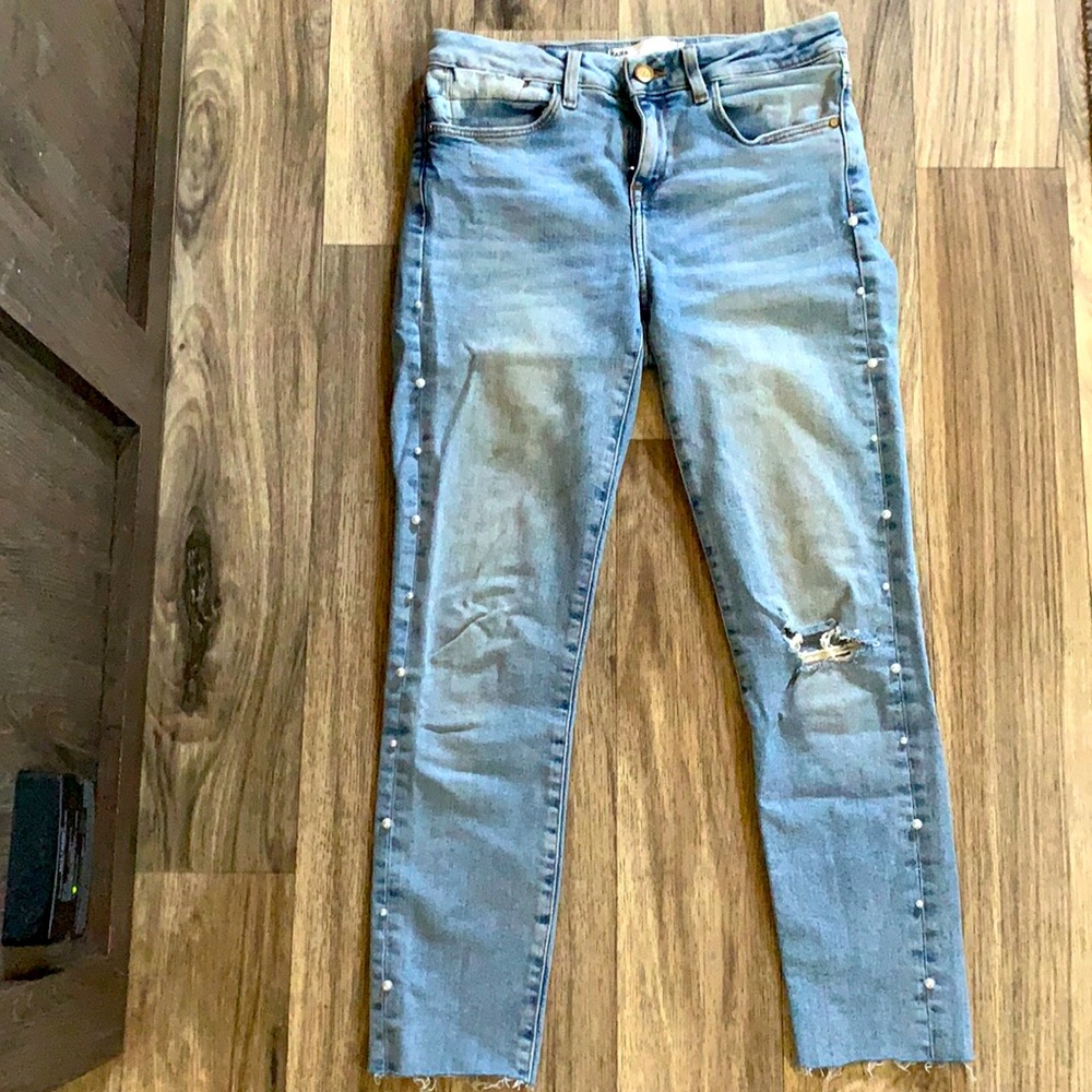 Zara light beaded Jeans